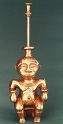 Lime Container of Cast Gold, Quimbaya